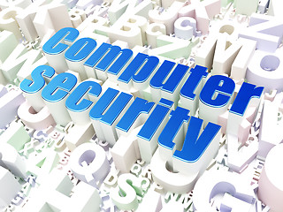 Image showing Security concept: Computer Security on alphabet background