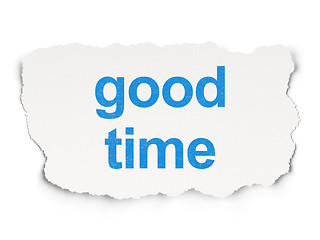 Image showing Timeline concept: Good Time on Paper background