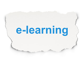 Image showing Education concept: E-learning on Paper background