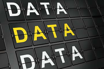 Image showing Data concept: Data on airport board