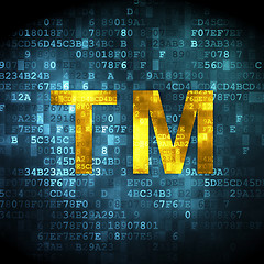 Image showing Law concept: Trademark on digital background