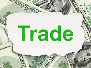 Image showing Finance concept: Trade on Money background