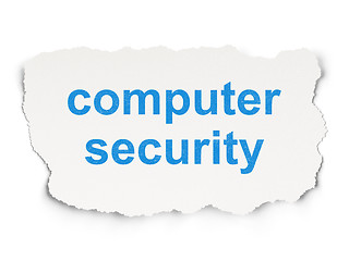 Image showing Protection concept: Computer Security on Paper background