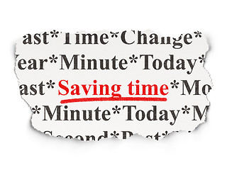 Image showing Time concept: Saving Time on  background