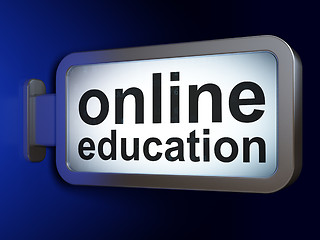 Image showing Education concept: Online Education on billboard background