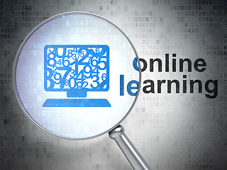 Image showing Education concept: Computer Pc and Online Learning with optical