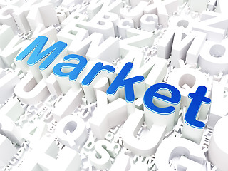 Image showing Business concept: Market on alphabet background