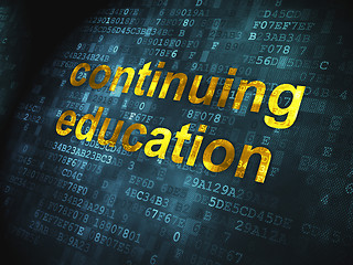 Image showing Education concept: Continuing Education on digital background