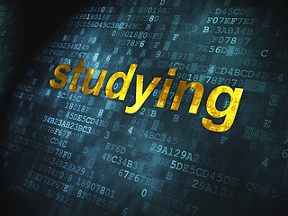 Image showing Education concept: Studying on digital background