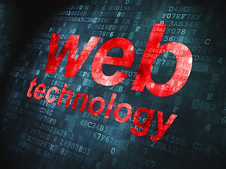 Image showing SEO web design concept: Web Technology on digital background