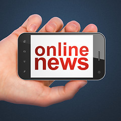 Image showing News concept: smartphone with Online News