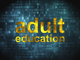 Image showing Education concept: Adult Education on digital background