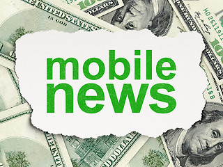 Image showing News concept: Mobile News