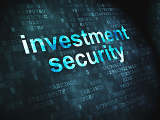 Image showing Protection concept: Investment Security on digital background