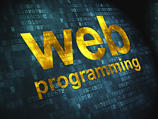 Image showing SEO web development concept: Web Programming on digital backgrou