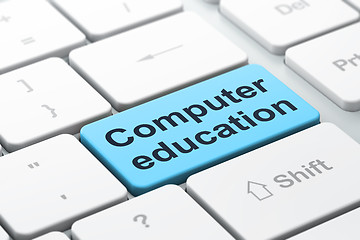 Image showing Education concept: computer keyboard with Computer Education