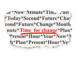 Image showing Time concept: Time for Change on Array