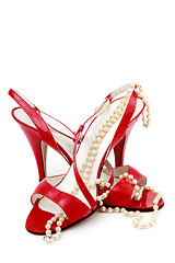 Image showing Red dancing shoes