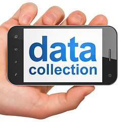 Image showing Information concept: Data Collection on smartphone