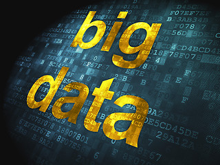 Image showing Information concept: Big Data on digital background