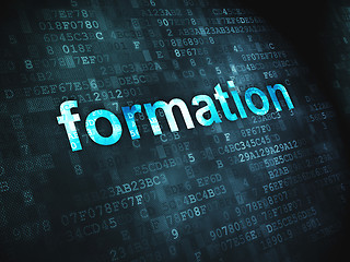 Image showing Education concept: Formation on digital background