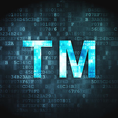 Image showing Law concept: Trademark on digital background