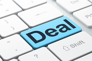 Image showing Finance concept: Deal on computer keyboard