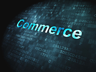 Image showing Business concept: Commerce on digital background