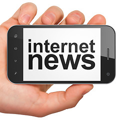 Image showing News concept: Internet News on smartphone