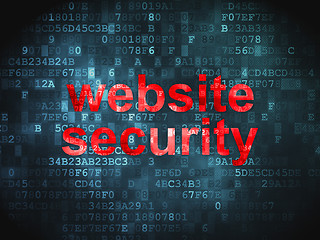 Image showing Privacy concept: Website Security on digital background