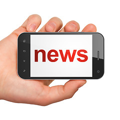 Image showing News concept: smartphone with News