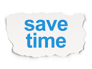 Image showing Timeline concept: Save Time