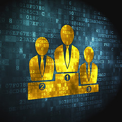 Image showing Business concept: Team on digital background