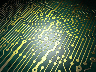 Image showing Technology concept: circuit board background
