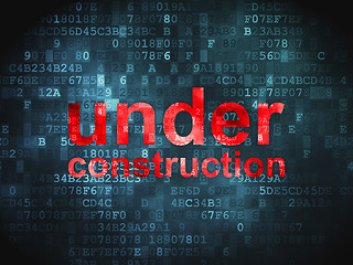 Image showing Web design SEO concept: Under Construction on digital background