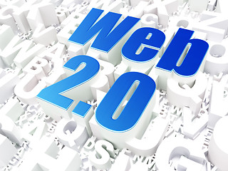 Image showing Web development SEO concept: Web 2.0 on alphabet