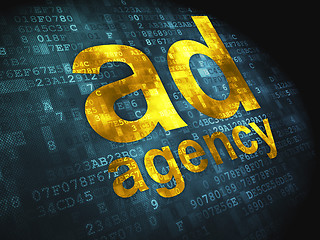 Image showing Advertising concept: Ad Agency on digital background