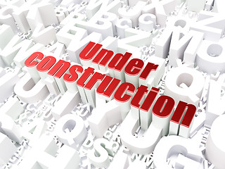 Image showing Web development SEO concept: Under Construction on alphabet