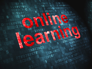 Image showing Education concept: Online Learning on digital background