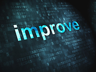 Image showing Business concept: Improve on digital background