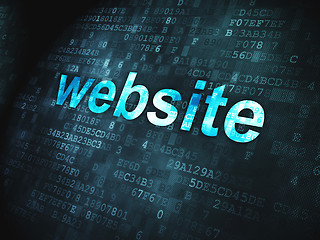 Image showing Web design SEO concept: Website on digital background