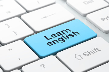 Image showing Education concept: computer keyboard with Learn English