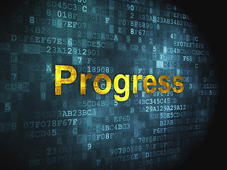 Image showing Finance concept: Progress on digital background