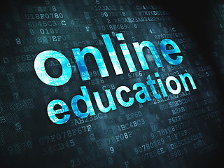 Image showing Education concept: Online Education on digital background