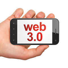 Image showing Web design SEO concept: smartphone with Web 3.0