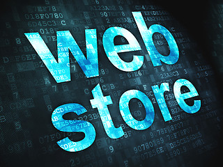 Image showing Web design SEO concept: Web Store on digital background