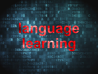 Image showing Education concept: Language Learning on digital background