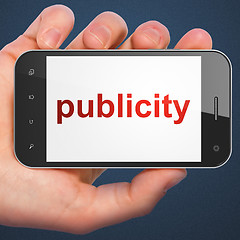 Image showing Marketing concept: smartphone Publicity