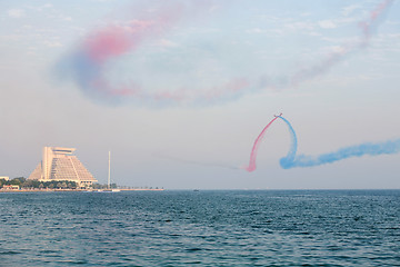 Image showing Doha Bay aerobatics