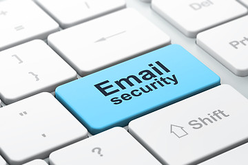 Image showing Safety concept: computer keyboard with Email Security